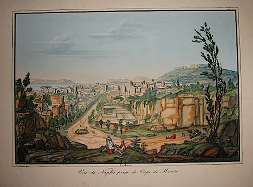 C.D. (dis. a pen.) Vue de Naples prise de Capo di Monte s.d. (1819?) Italia 